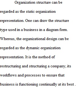 Designing Organizational Structure Module 1 Discussion2